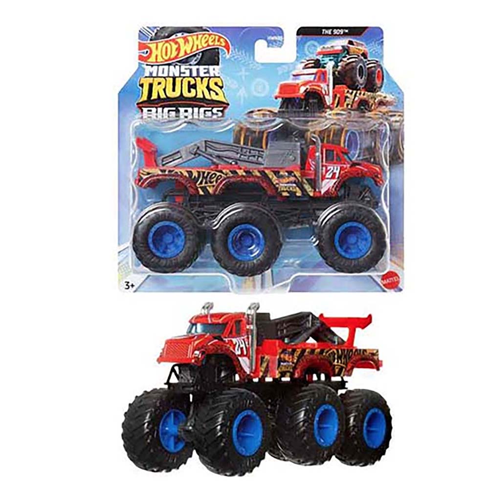 Hot Wheels Monster Trucks Camiones Remolque Escala 1:64 The 909 HWN86 - Edad 4+