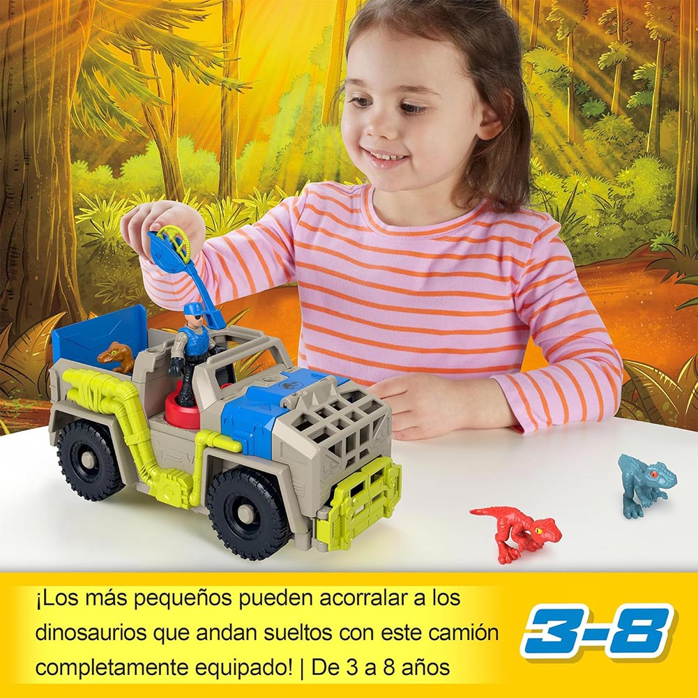 Fisher-Price Imaginext Jurassic World Rastreadora de Dinosaurios HRK69: Figura de acción - Edad 3+
