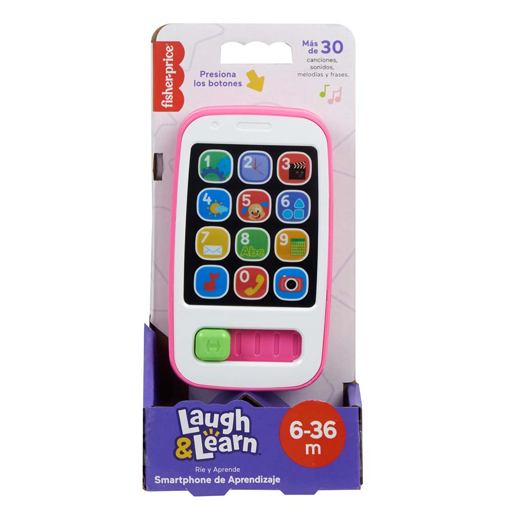 Fisher-Price Ríe y Aprende Smartphone de Aprendizaje Rosa HXB84