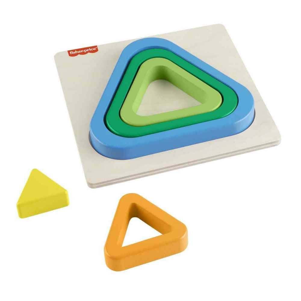 Fisher-Price Rompecabezas de Arcoíris de Madera 03 HXT98 - Edad 9 meses+