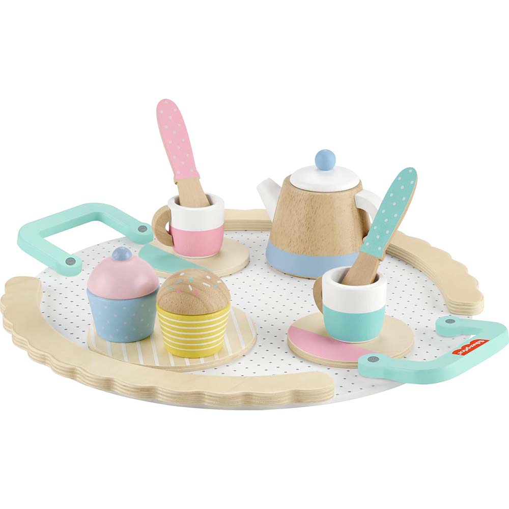 Fisher-Price Juego de Té de Madera HXT82 - Edad 9 meses+