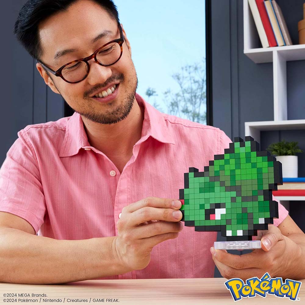 Mattel Mega Pokémon Bulbasaur Pixel HTH75: Set de construcción para armar - Edad 6+