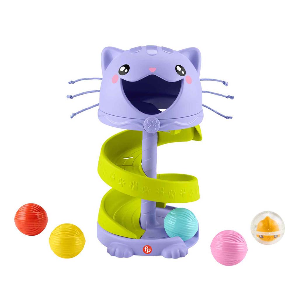 Fisher-Price Juguete para Bebés Gatito Pelotitas Rodantes HTW92 - Edad 9 meses+