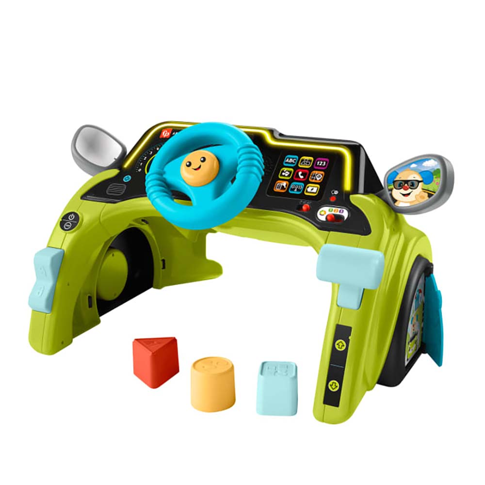 Fisher-Price Ríe y Aprende Volante de Actividades Interactivas HYP34 - Edad 9 meses+