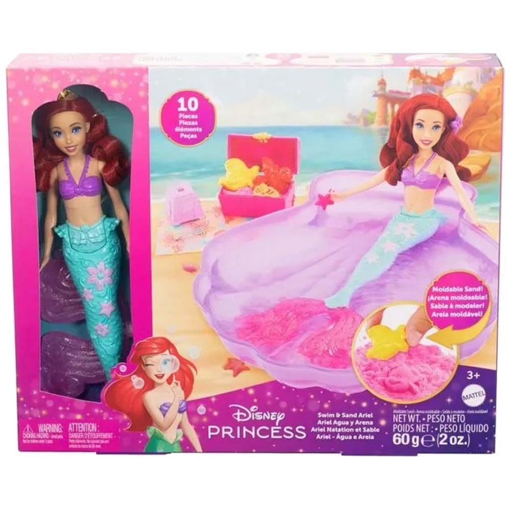Disney Princess Disney Princesa Ariel Fiesta en la Piscina HWB39: Muñeca - Edad 3+
