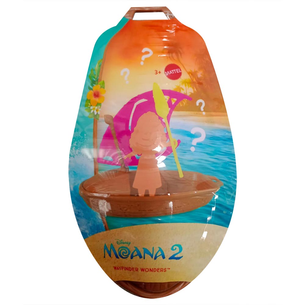 disney Moana 2 Set de Juego Canoa con Mini Muñeca Sorpresa y Accesorios JBT43 - Edad 3+