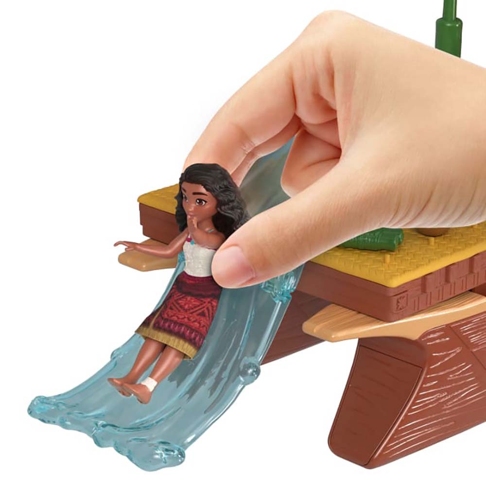 disney Moana 2 Set de Juego Bote de Aventuras con Mini Muñeca y Accesorios JBT54 - Edad 3+