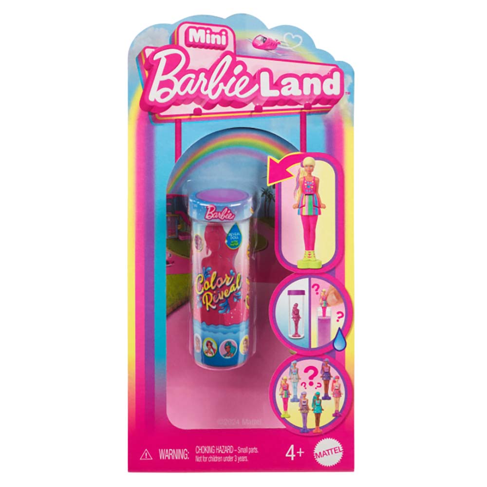 Barbie Mini BarbieLand Color Reveal Agua Sorpresa HYF28: Coleccionable sorpresa - Edad 3+