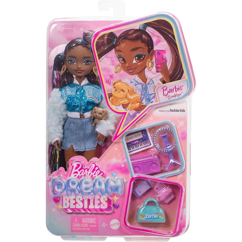 Barbie Dream Besties Brooklyn HYC22: Muñeca - Edad 3+