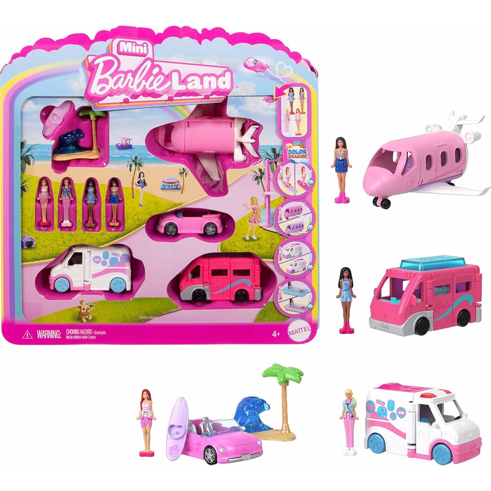 Barbie Mini Barbieland Paquete de Vehículo para Muñecas JGL30: Muñeca - Edad 3+