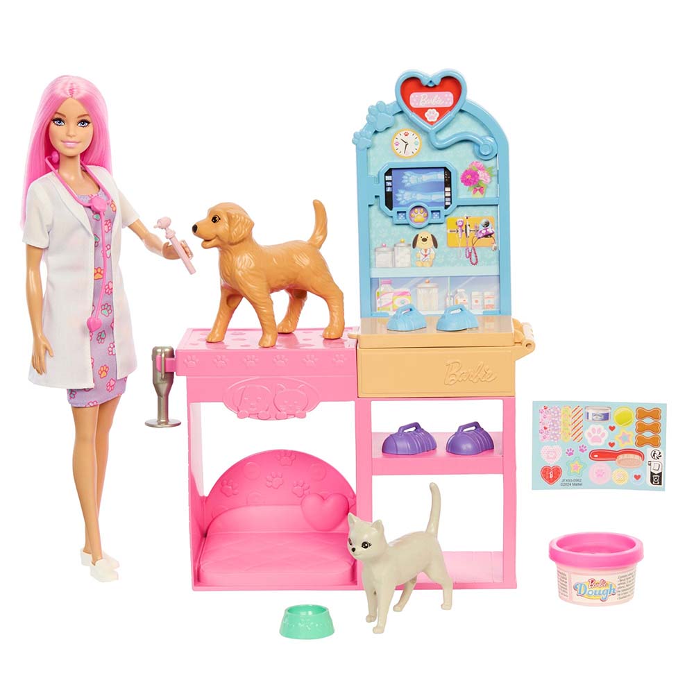 Barbie Clínica Veterinaria Fast Cast JFX93, sets de juego