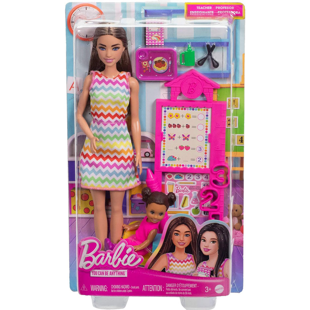 Barbie Set de Profesiones Profesora JCR71: Muñeca - Edad 4+