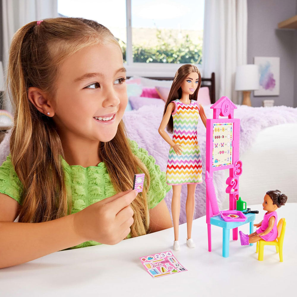 Barbie Set de Profesiones Profesora JCR71: Muñeca - Edad 4+