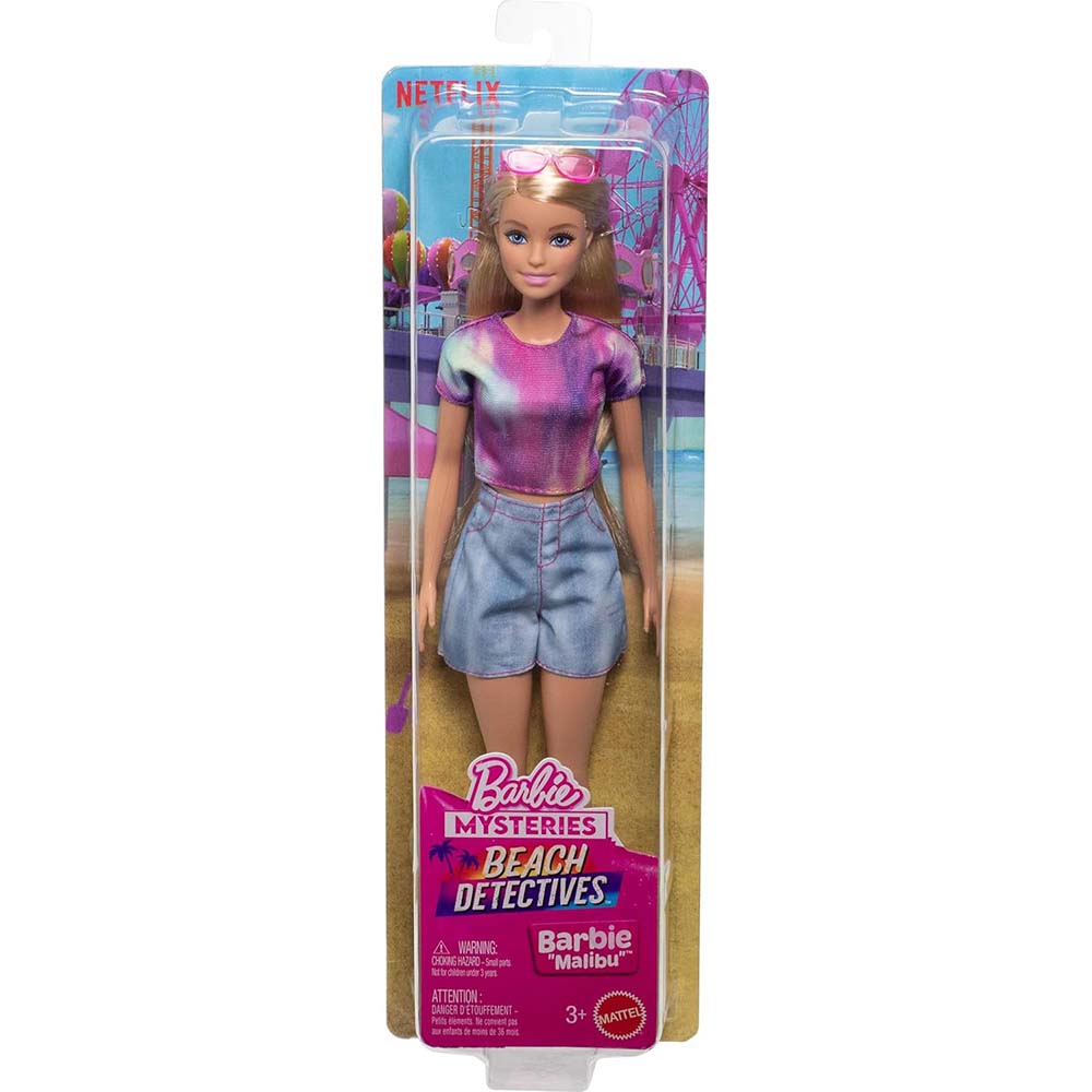 Barbie Mysteries: Beach Detectives Barbie Malibu JFV63, muñecas y muñecos