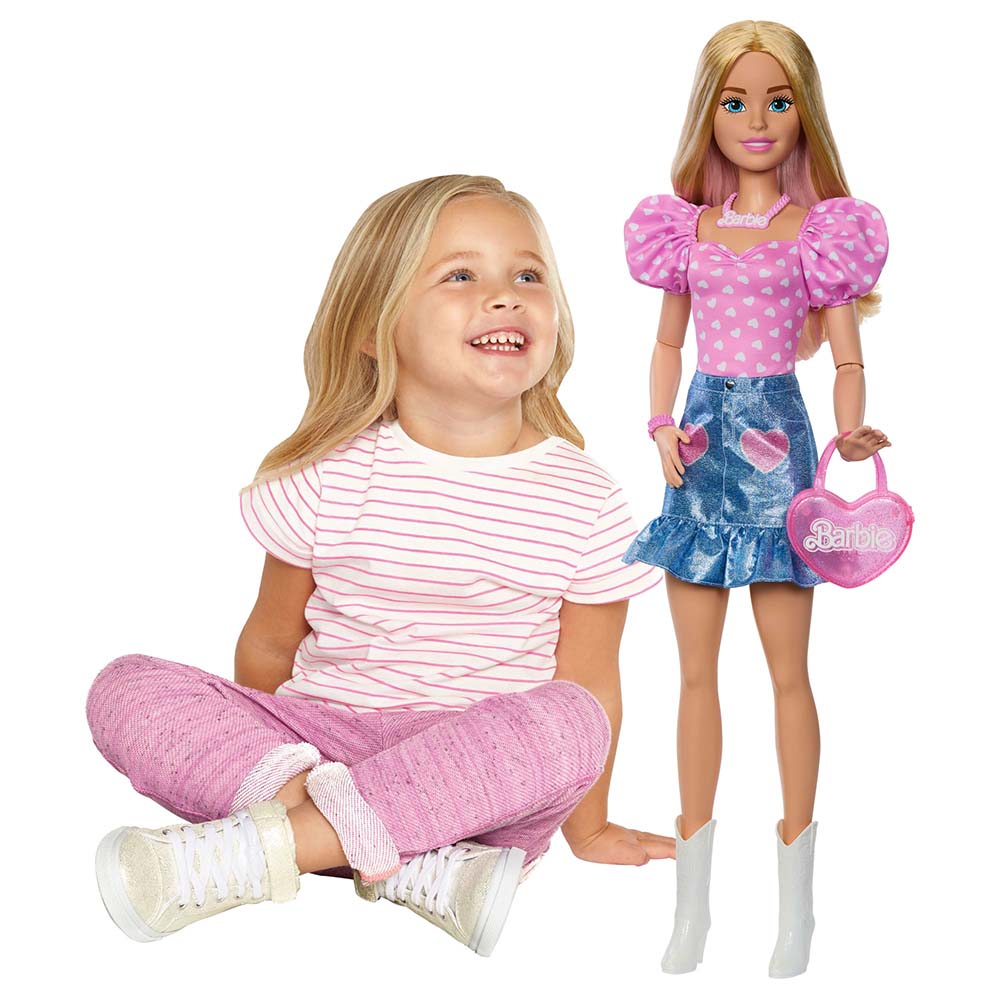 Barbie Muñeca de 71.1 cm Ropa Intercambiable & Accesorios HYT84, muñecas y muñecos