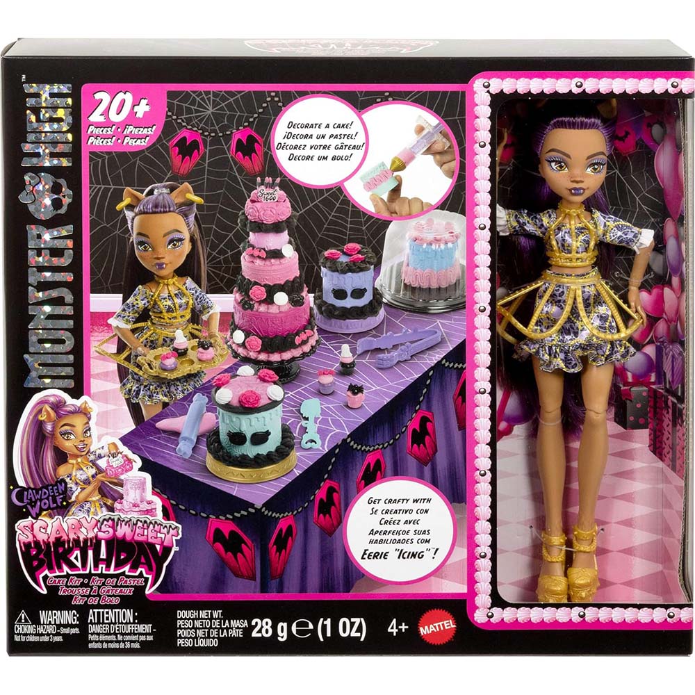 Monster High Cumpleaños de Draculaura 1600 JBG78, muñecas y muñecos