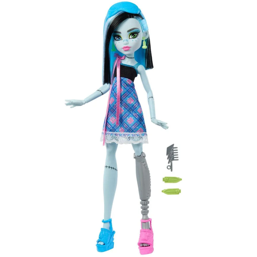 Monster High Pijamas Monstruosas Frankie JGM42: Muñeca - Edad 6+