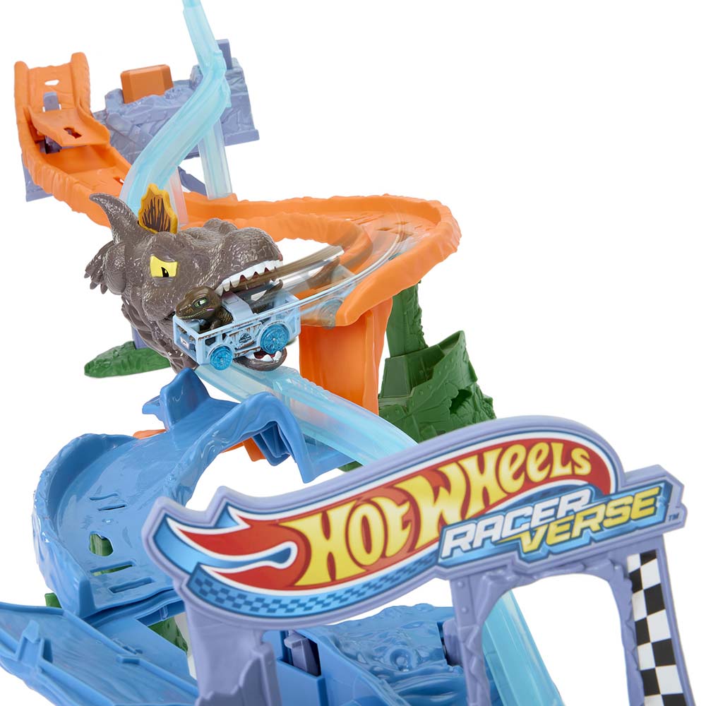 HW Raceverse Jurassic World Crash & Splash Track Set JFP32, pistas y sets de vehículos