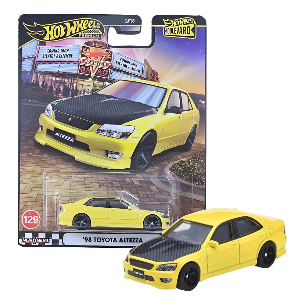 Hot Wheels Boulevard Premium '98 Toyota Altezza JBL23, vehículos de juguete