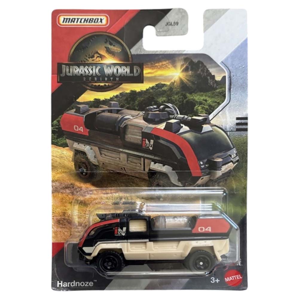 Matchbox Jurassic World Rebirth - Hardnoze JGL59, vehículos de juguete