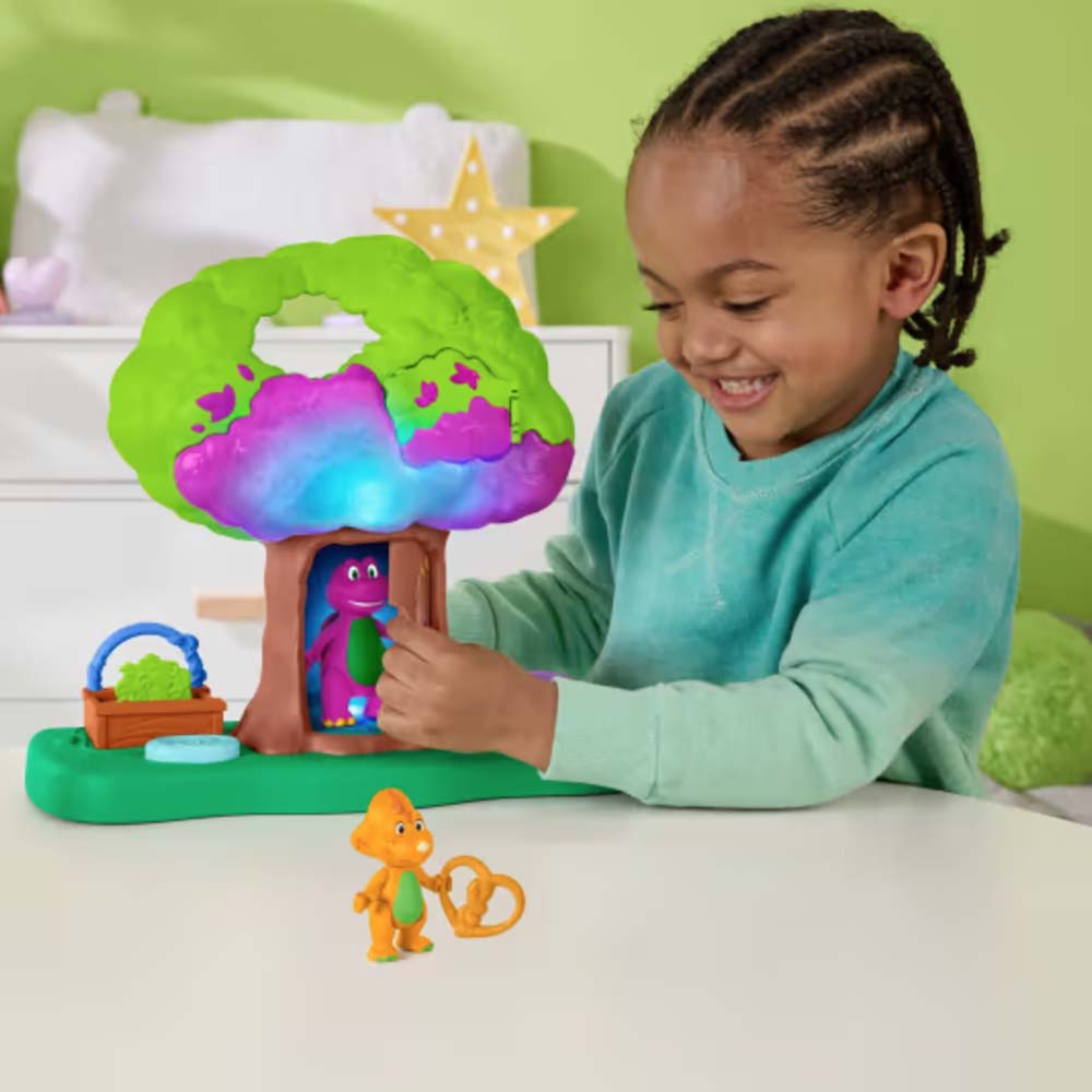 Barney Set de Juego Casa del Árbol JFF04, sets de juego