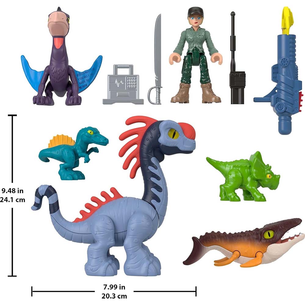 Imaginext Jurassic World Rebirth Multipack 5 dinosaurios JFR25, sets de juego