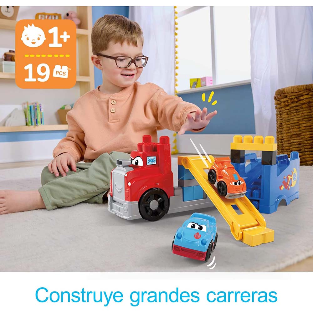 MEGA BLOKS First Builders Camión de carreras y construcción JFR29, sets de construcción