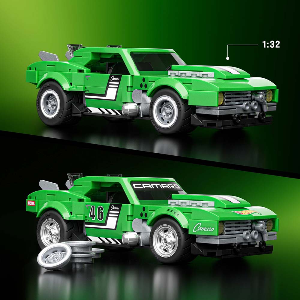 Mattel Brick Shop Hot Wheels Speed Custom 68 Camaro JFT16, sets de construcción