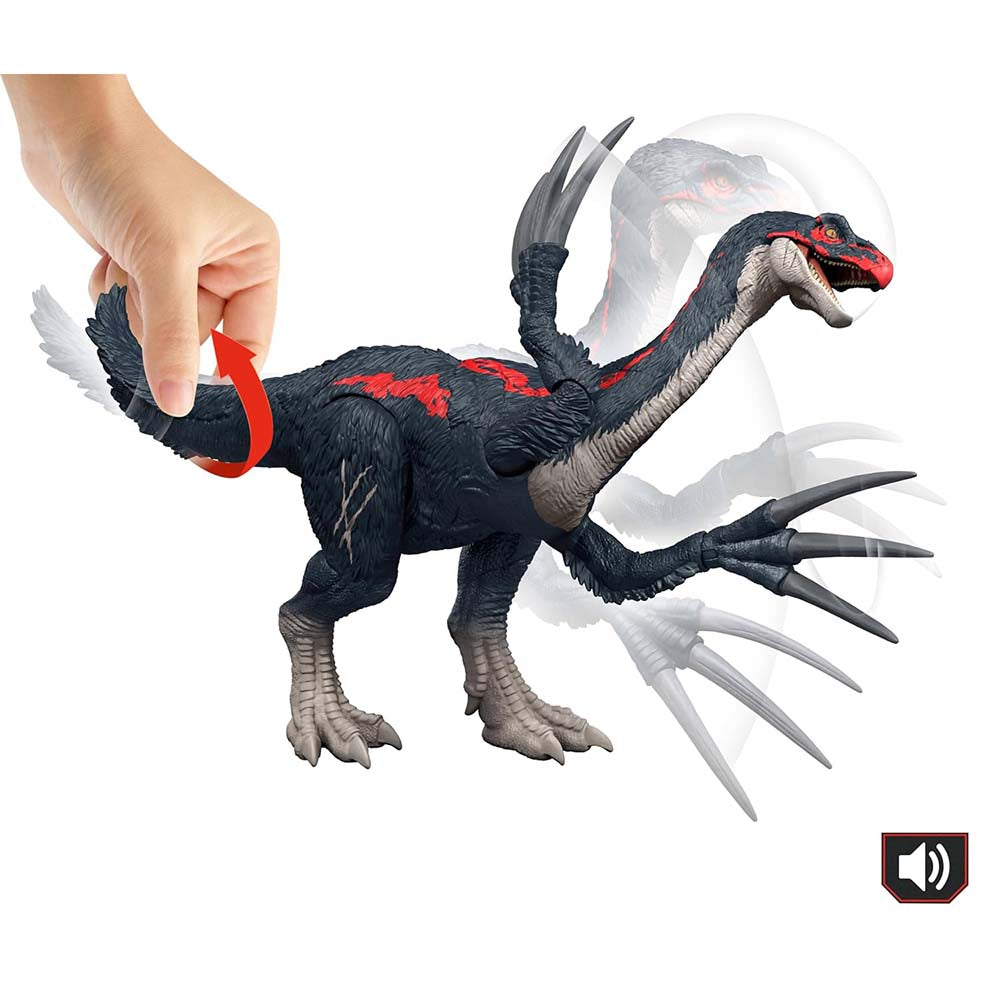 Jurassic World Slash'n Roar Therizinosaurus JCG16: Figura de acción - Edad 4+