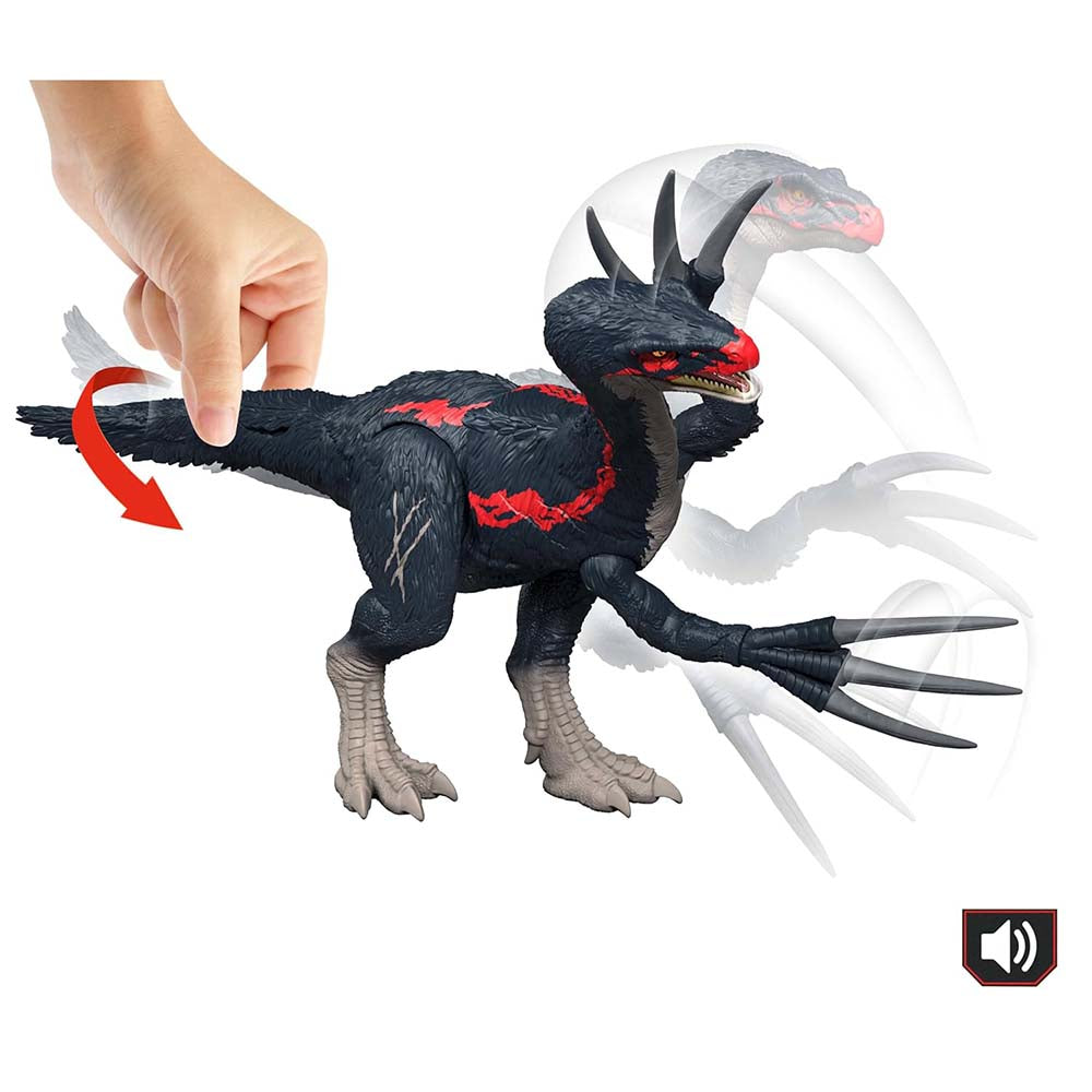 Jurassic World Slash'n Roar Therizinosaurus JCG16: Figura de acción - Edad 4+