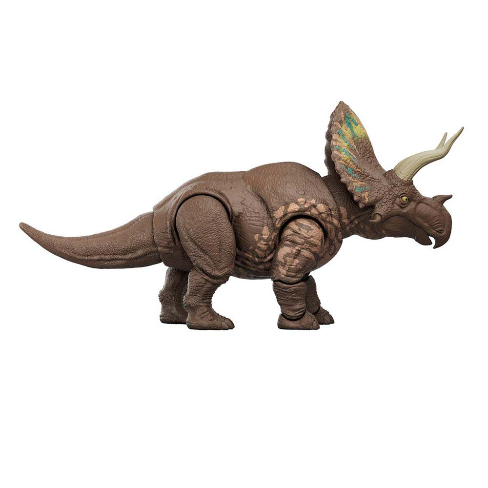 Jurassic World Rebirth Gigantic Thrashers Eortriceratops JGB92, figuras de acción