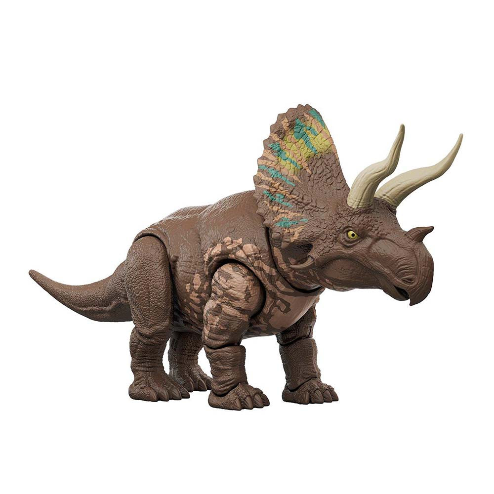 Jurassic World Rebirth Gigantic Thrashers Eortriceratops JGB92, figuras de acción