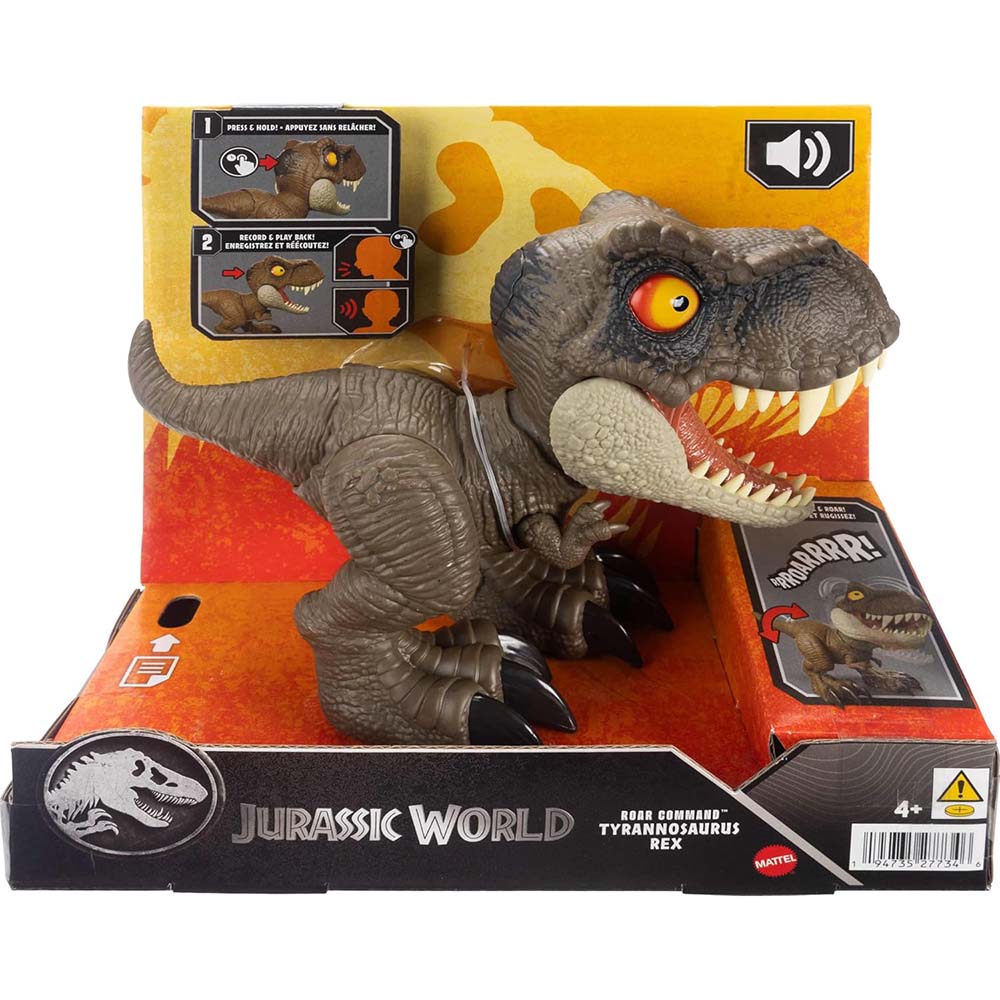 Jurassic World Comando de Rugido Interactivo T-Rex JCW01, figuras de acción