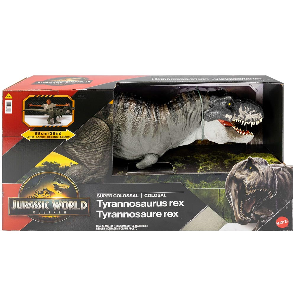 Jurassic World Rebirth Super Colossal T. Rex JGB52, figuras de acción