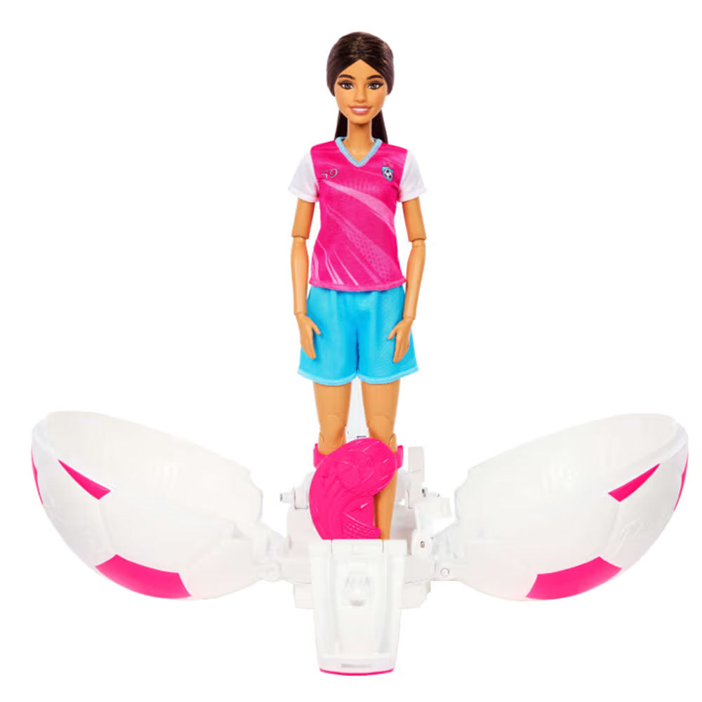 Barbie Career Burst Jugadora de Fútbol Roll and Reveal JMK20, muñecas y muñecos
