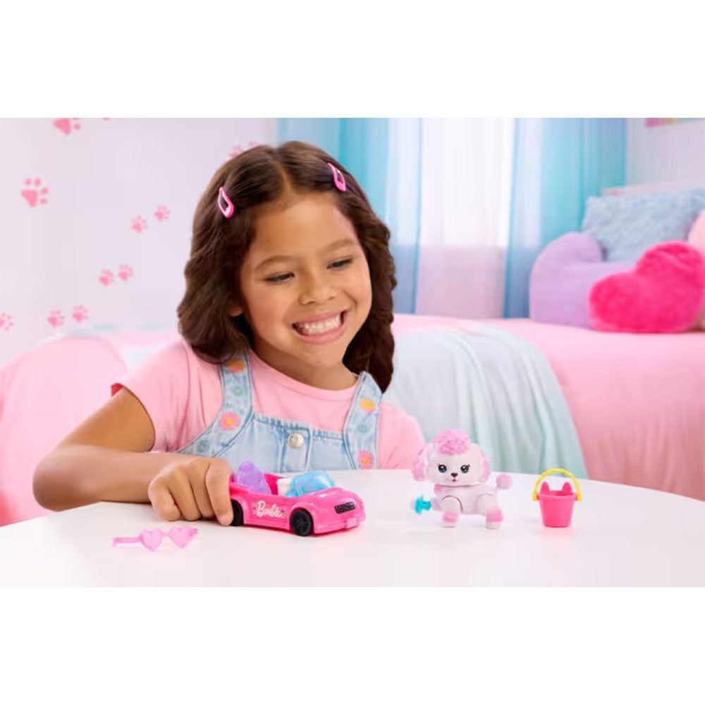 Barbie Dream Squad Pet Poodle And Convertible, muñecas y muñecos