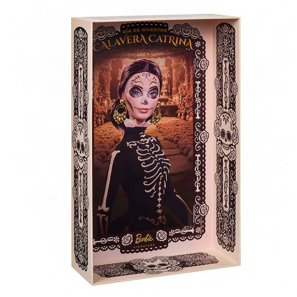 Barbie Signature Día de Muertos Calavera Catrina: Muñeca de Colección con Base, Edad 6+