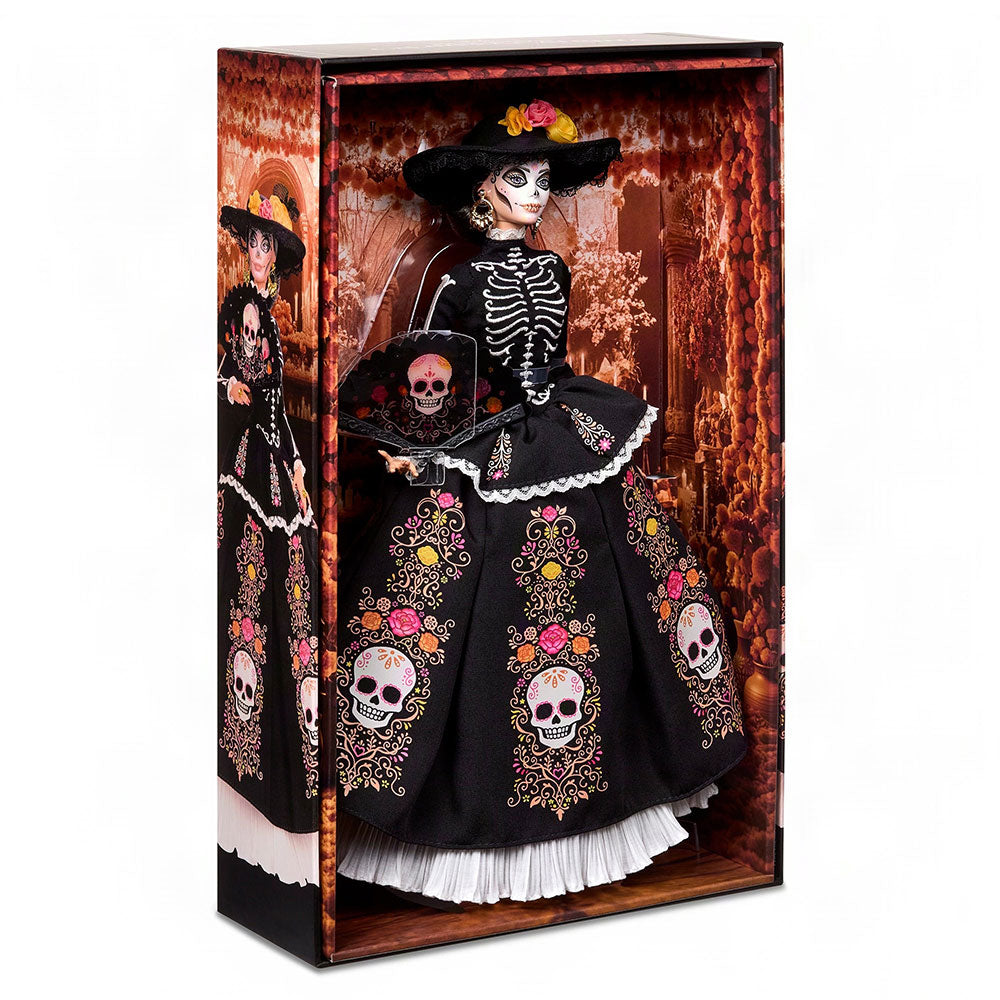 Barbie Signature Día de Muertos Calavera Catrina: Muñeca de Colección con Base, Edad 6+