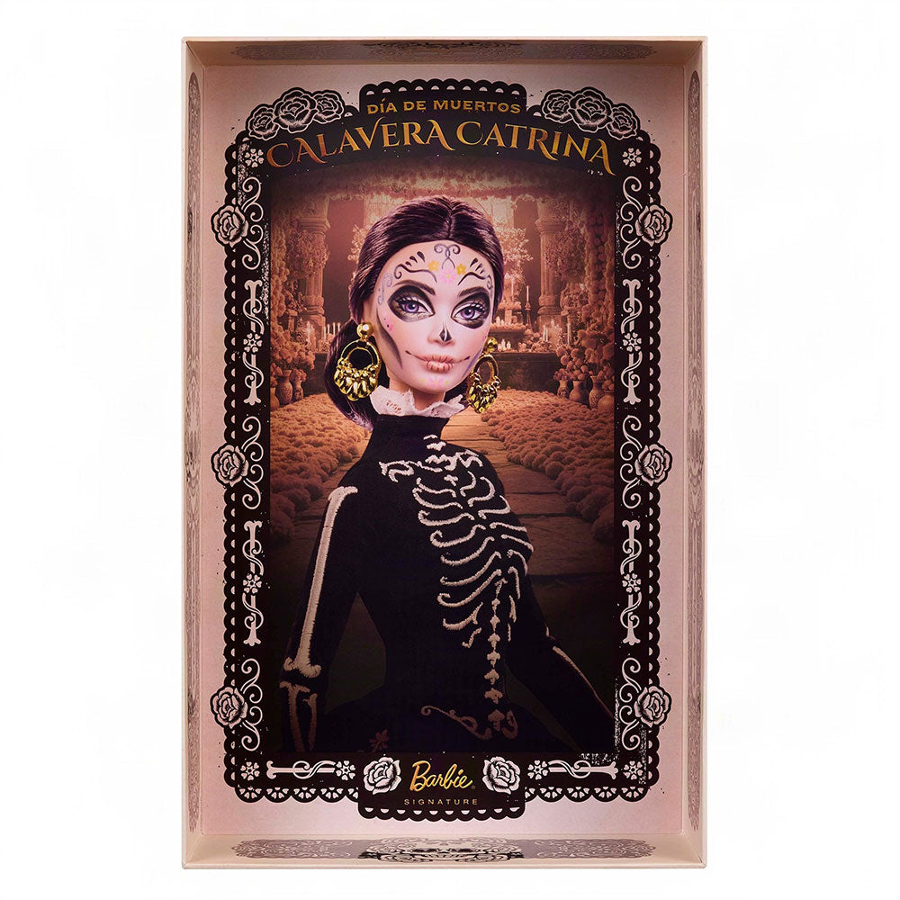 Barbie Signature Día de Muertos Calavera Catrina: Muñeca de Colección con Base, Edad 6+