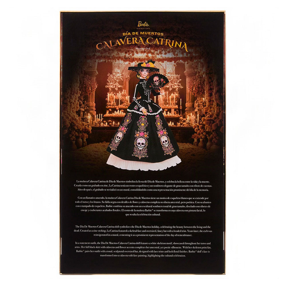 Barbie Signature Día de Muertos Calavera Catrina: Muñeca de Colección con Base, Edad 6+
