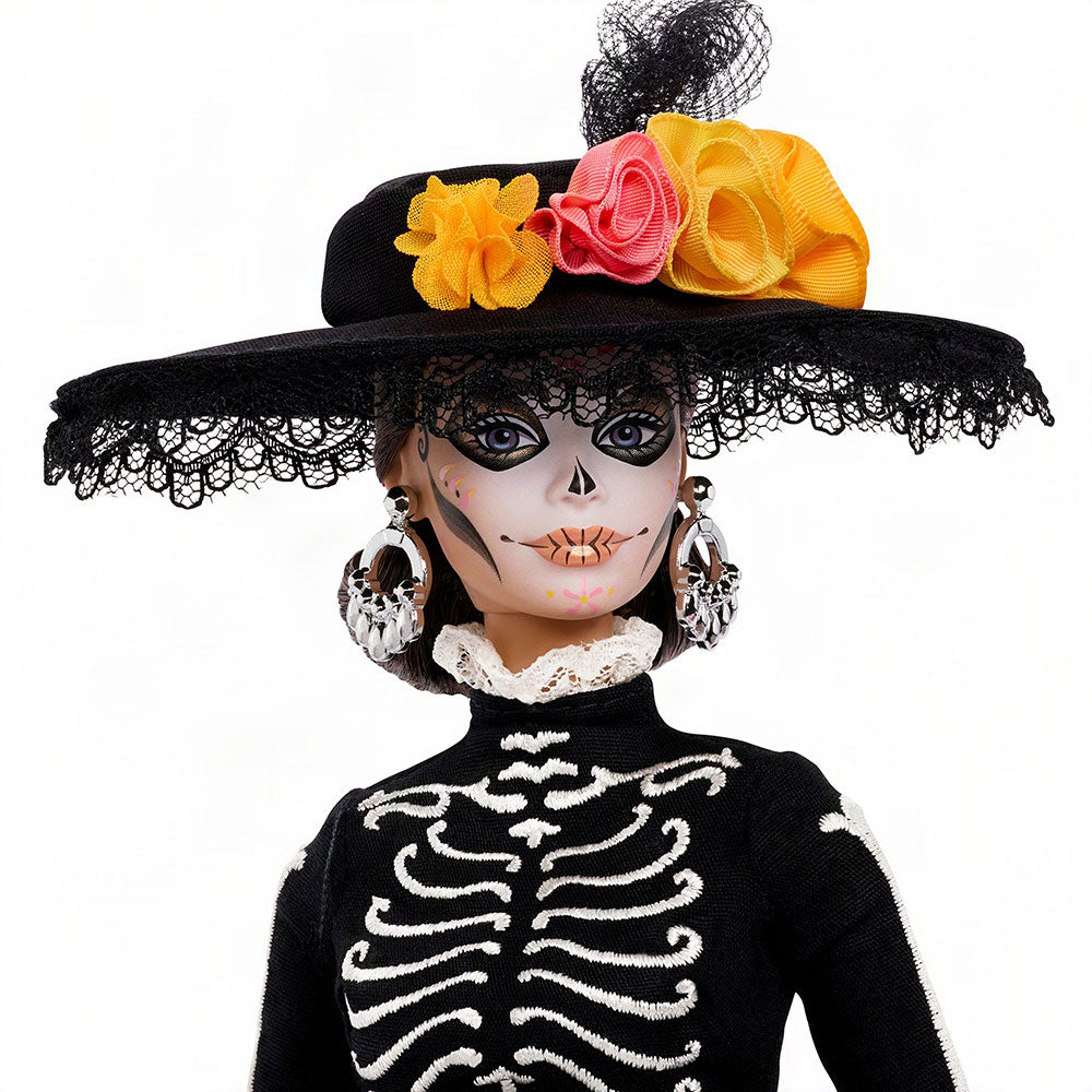 Barbie Signature Día de Muertos Calavera Catrina: Muñeca de Colección con Base, Edad 6+