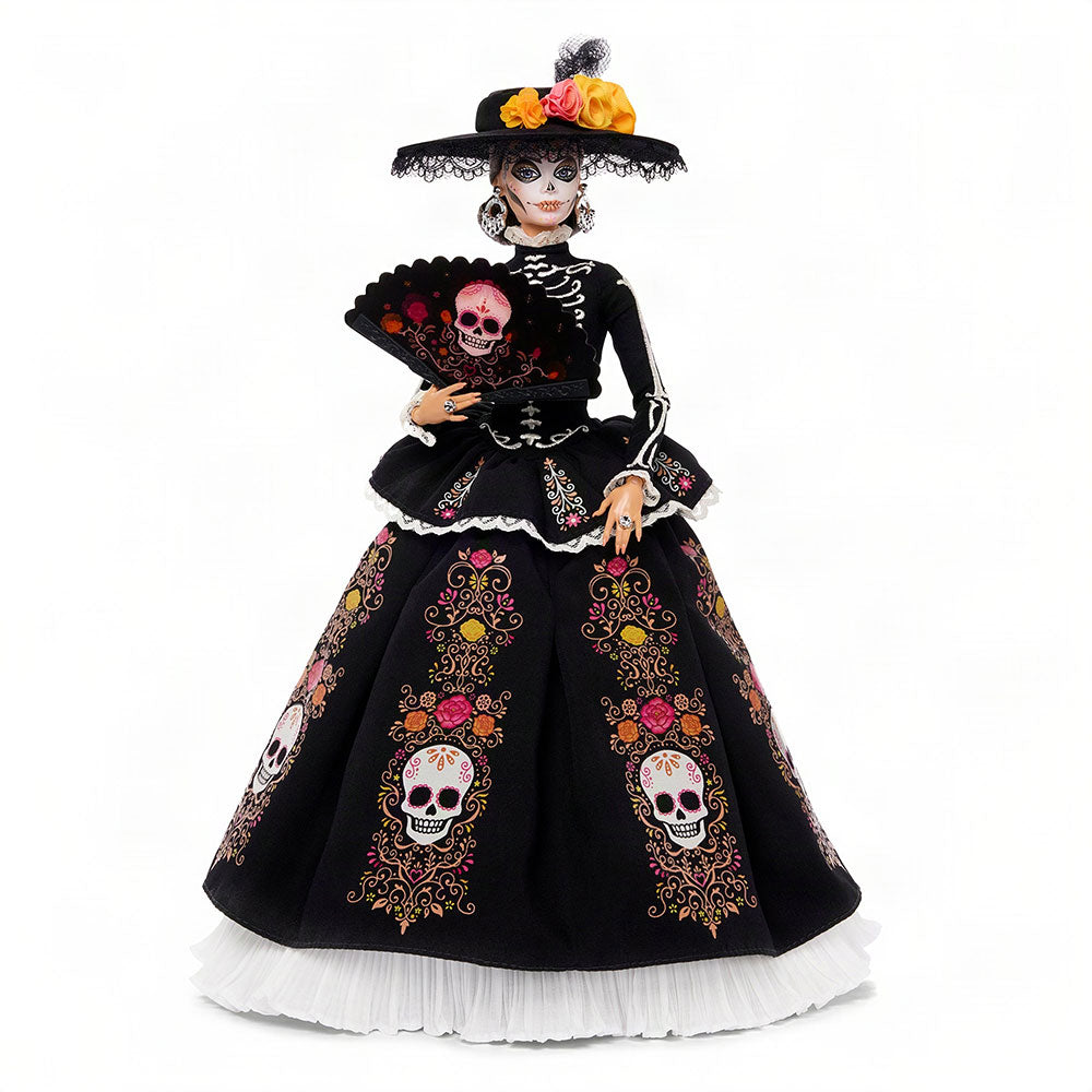 Barbie Signature Día de Muertos Calavera Catrina: Muñeca de Colección con Base, Edad 6+