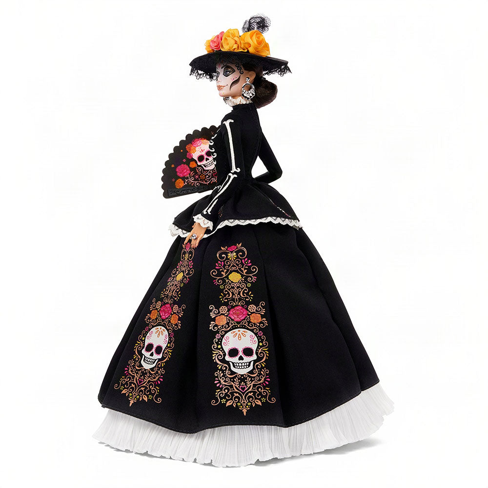 Barbie Signature Día de Muertos Calavera Catrina: Muñeca de Colección con Base, Edad 6+