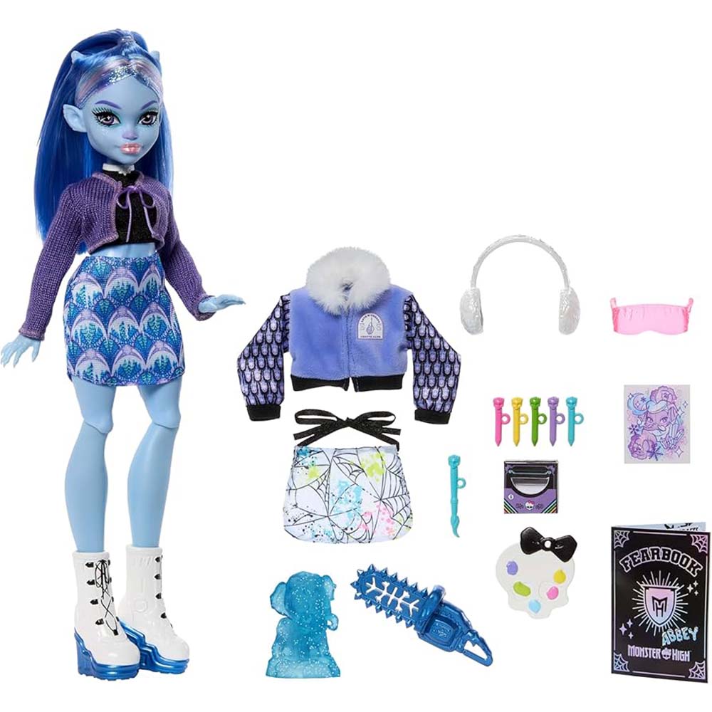 Monster High Fearbook Abbey Bominable JDR58, muñecas y muñecos