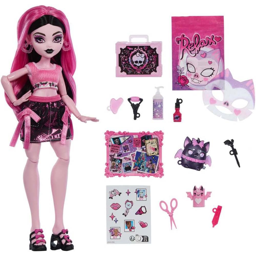Monster High Self-Scare Secrets Draculaura JKN50, muñecas y muñecos