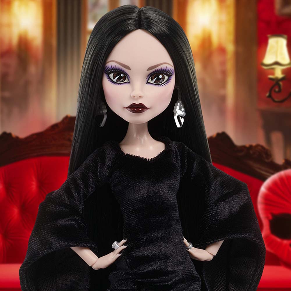 Monster High Skullector x Wednesday Morticia Addams Doll – Edición de Colección, muñecas y muñecos