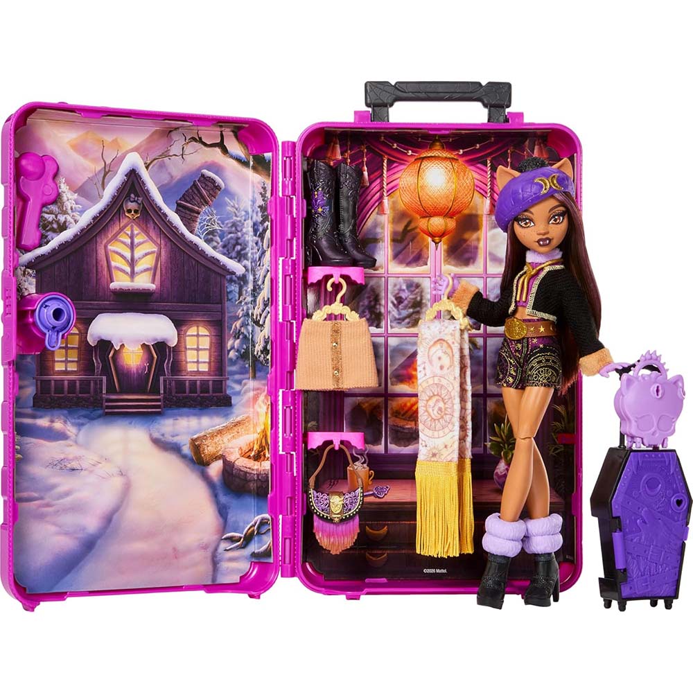 Monster High Skulltimate Secrets: Cabin Slay-cation Clawdeen Wolf JMG64, muñecas y muñecos
