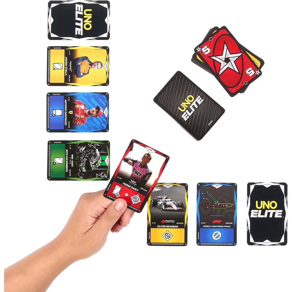 UNO Elite F1 Starter Pack Juego de Cartas Coleccionables JLV42, juegos de cartas coleccionables