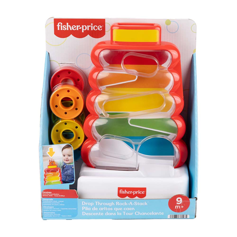 Fisher-Price Pila de Aritos que Caen JLB81, juguetes para primera infancia