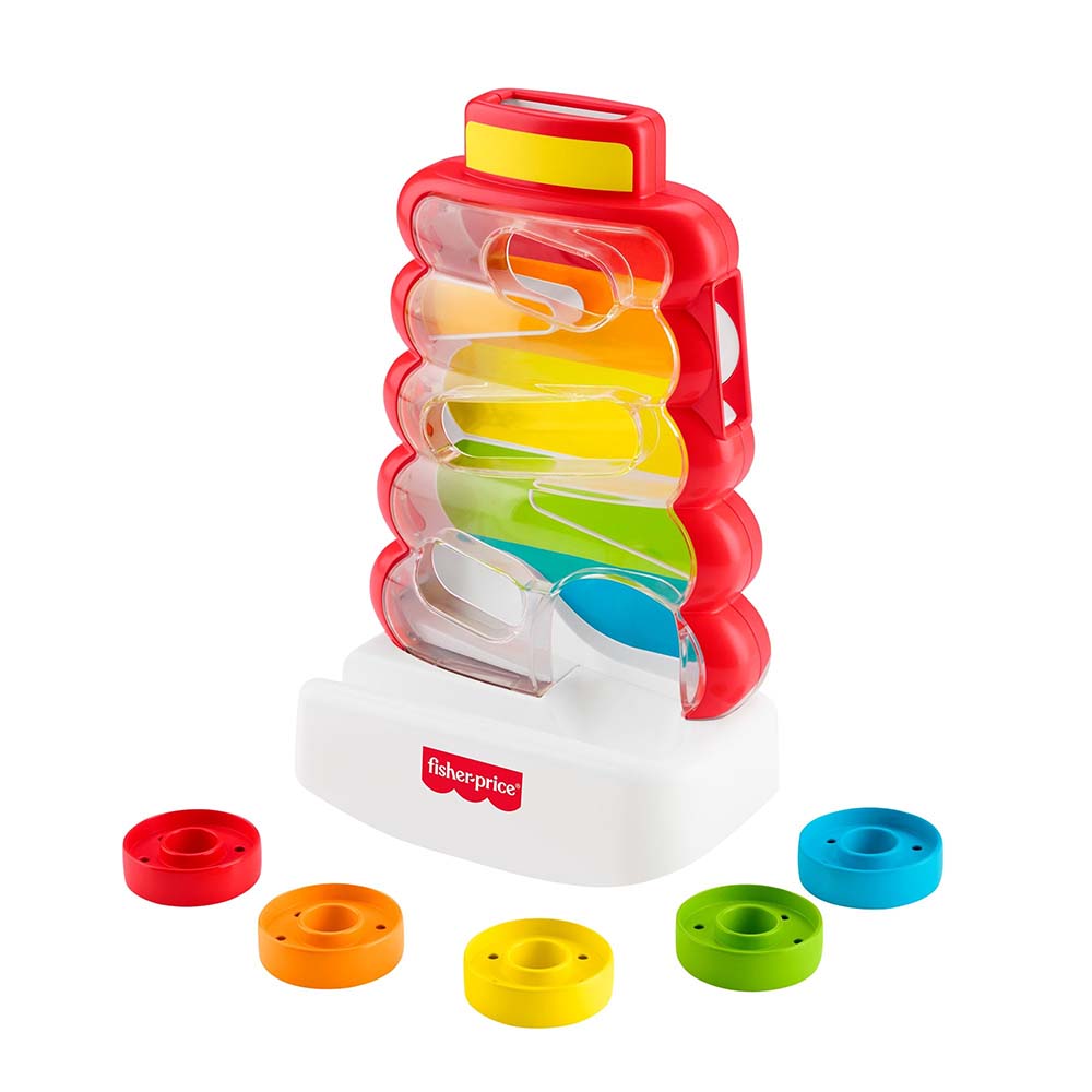 Fisher-Price Pila de Aritos que Caen JLB81, juguetes para primera infancia